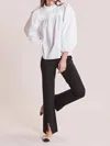 Tyler Boe Margie Ponte Slit Front Pants In Black In Black