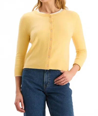 Tyler Boe Marni Button Front Cashmere Cardigan In Morning Sun In Yellow
