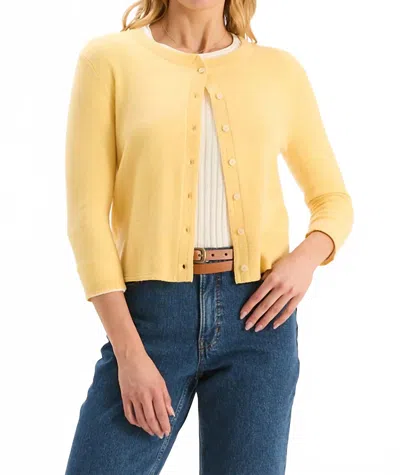 Tyler Boe Marni Cashmere Cardigan In Morning Sun In Yellow