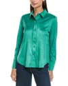 Tyler Boe Microsuede Club Shirt In Green