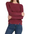 Tyler Boe Mineral Wash Shaker Sweater In Cayenne In Red