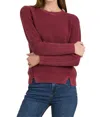 Tyler Boe Mineral Wash Sweater In Cayenne In Red