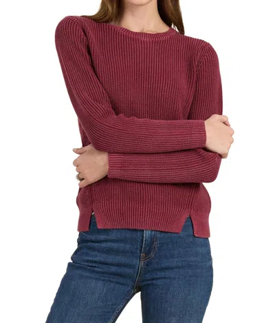 Tyler Boe Mineral Wash Sweater In Cayenne In Red