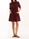 Tyler Boe Mitzi Pinwale Cord Dress In Tawny Port In Brown