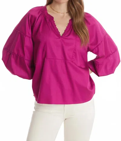 Tyler Boe Molly Top In Bougainvillea In Pink