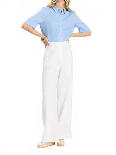 Tyler Boe Monroe Linen Pants In White