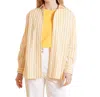 Tyler Boe Natalie Stripe Shirt In Yellow In Yellow
