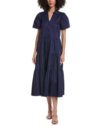 Tyler Boe Olivia Midi Dress In Blue