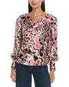 Tyler Boe Olivia Silk Top In Nude