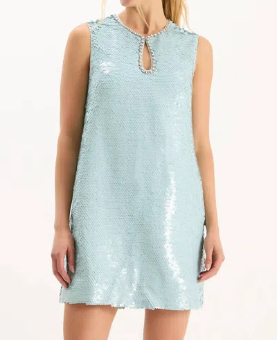 Tyler Boe Paulina Paillettes Mini Dress In Above The Clouds In Multi