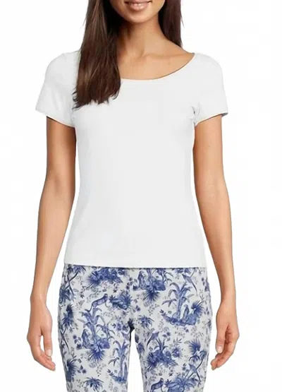 Tyler Boe Perry Tee In Ivory In White