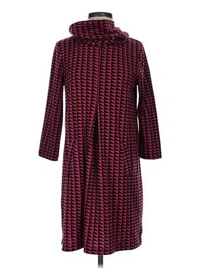 Pre-owned Tyler Boe Poncho In Burgundy