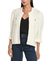 Tyler Boe Puff Sleeve Knit Jacket In Neutral