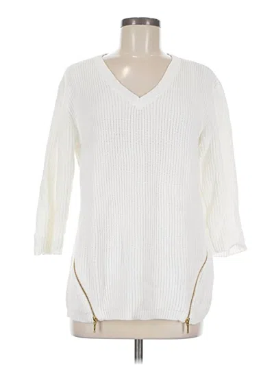 Pre-owned Tyler Boe Pullover Sweater In White