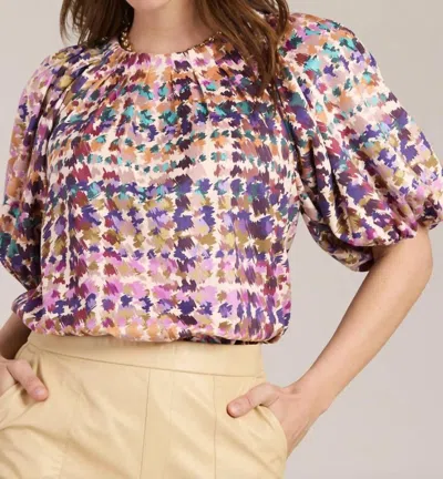 Tyler Boe Renee Confetti Plaid Top In Multi