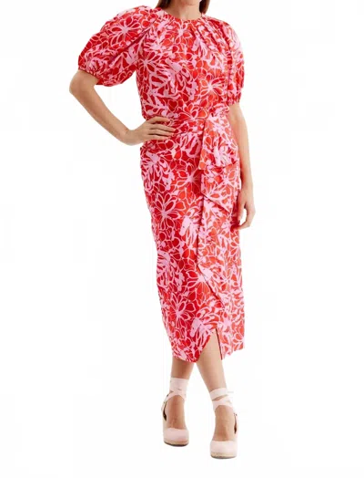 TYLER BOE RENEE ETCHED PRIMROSE TOP IN RED