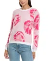 Tyler Boe Tyler Böe Rose Birdseye Mohair & Wool-blend Sweater In Pink