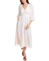 Tyler Boe Sabrina Midi Dress In Beige