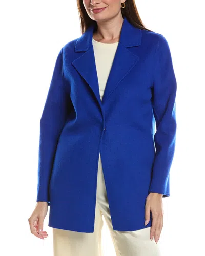 Tyler Boe Shannon Wool-blend Car Coat In Blue