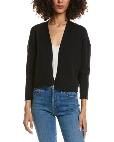 Tyler Boe Silk-blend Shrug Cardigan In Black