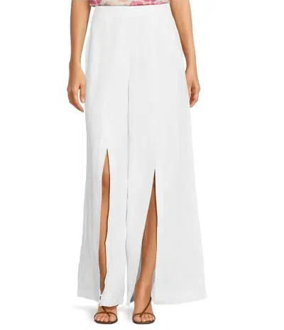 Tyler Boe Slit Front Pants In White