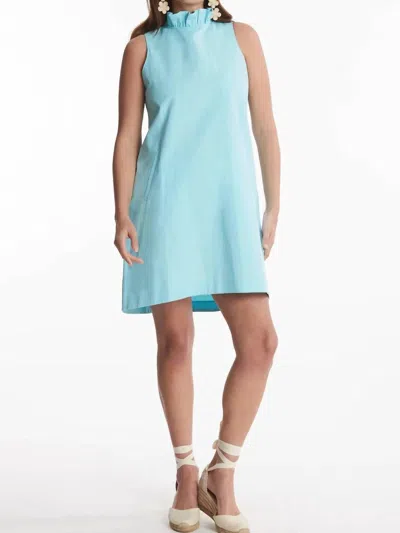 Tyler Boe Stella Mini Dress In Turquoise In Blue