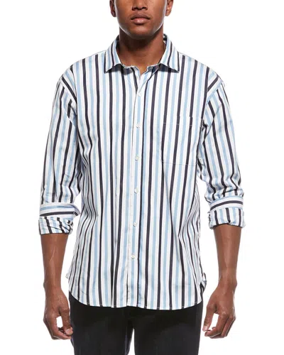 Tyler Boe Stripe Shirt In Blue