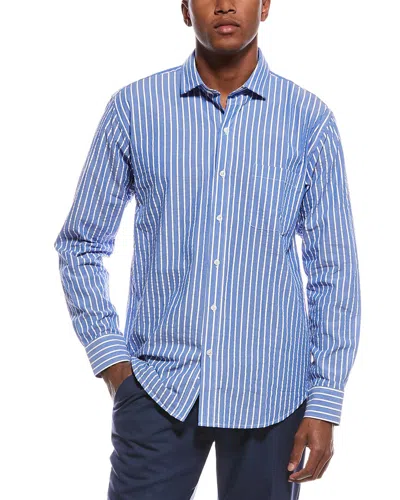 Tyler Boe Stripe Shirt In Blue