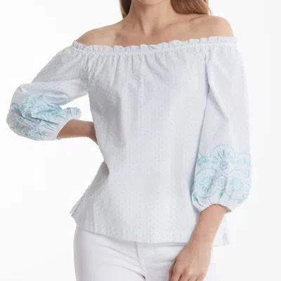 Tyler Boe Susie Swiss Dot Top In Multi