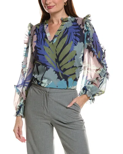 Tyler Boe Sylvie Printed Garment Blouse In Multi