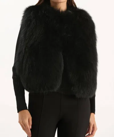 Tyler Boe Tai Fur Vest In Black