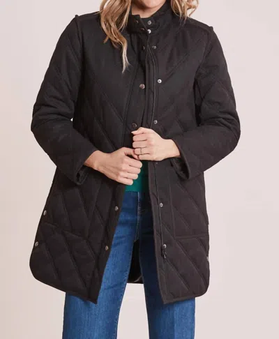 Tyler Boe Tilda Quilted Car Coat In Black