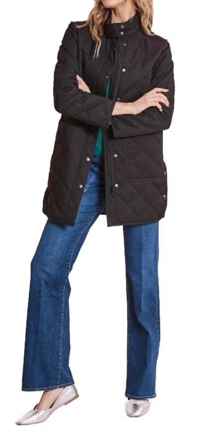 Tyler Boe Tilda Quilted Car Coat In Black