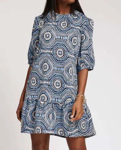 Tyler Boe Tinsley Jacquard Dress In Hydro In Multi