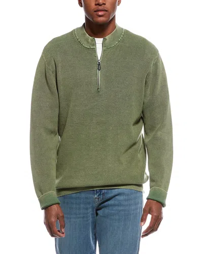 Tyler Boe Tyler Böe 1/4-zip Sweater In Green