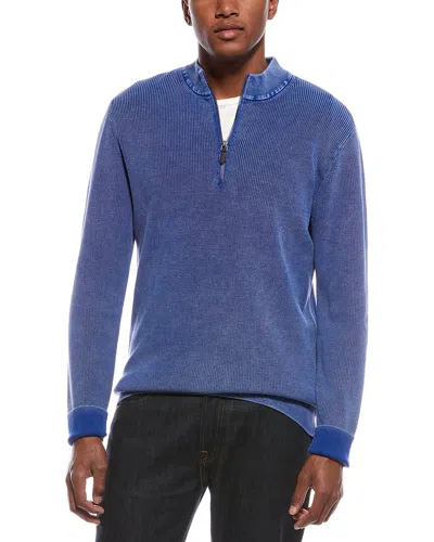 Tyler Boe Tyler Böe 1/4-zip Sweater In Blue