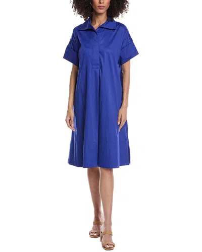Tyler Boe Addie Midi Shirtdress In Blue