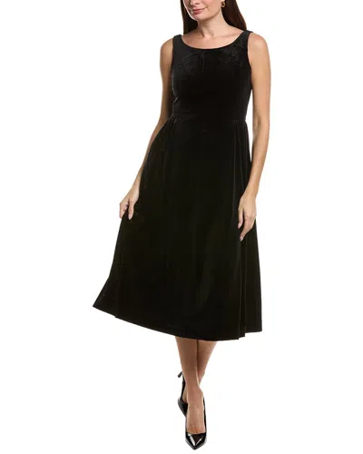 Tyler Boe Tyler Böe Audrey Velvet Midi Dress In Black