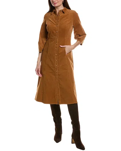 Tyler Boe Tyler Böe Beth Pinwale Corduroy Midi Dress In Brown