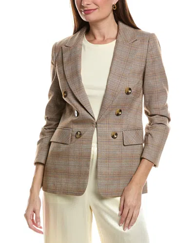 Tyler Boe Tyler Böe Blair Buckingham Plaid Jacket In Brown