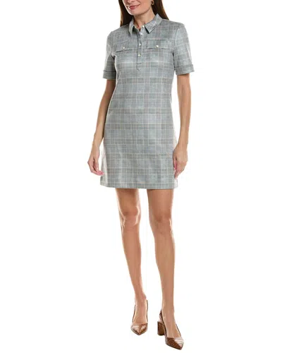 Tyler Boe Tyler Böe Casey Knit Plaid Dress In Gray