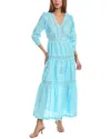 Tyler Boe Celia Embr Maxi In Blue