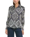 Tyler Boe Tyler Böe Chloe Silk Shirt In Blue