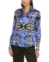 Tyler Boe Tyler Böe Chloe Silk Shirt In Blue