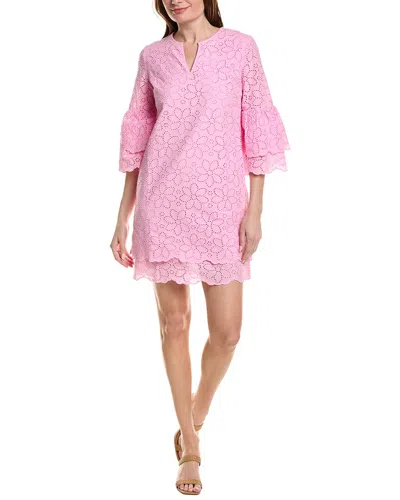 Tyler Boe Christa Eyelet Dress In Pink