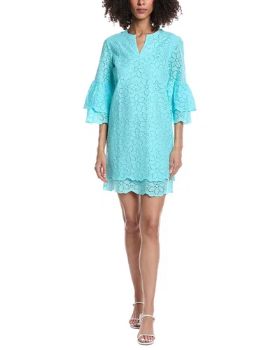 Tyler Boe Christa Eyelet Dress In Aruba In Blue