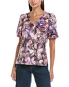 Tyler Boe Tyler Böe Claire Microsuede Top In Multi