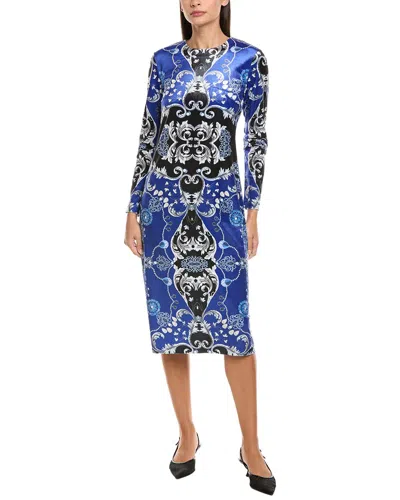 Tyler Boe Tyler Böe Dana Velvet Midi Dress In Blue