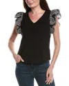 Tyler Boe Erin Eyelet Top In Black
