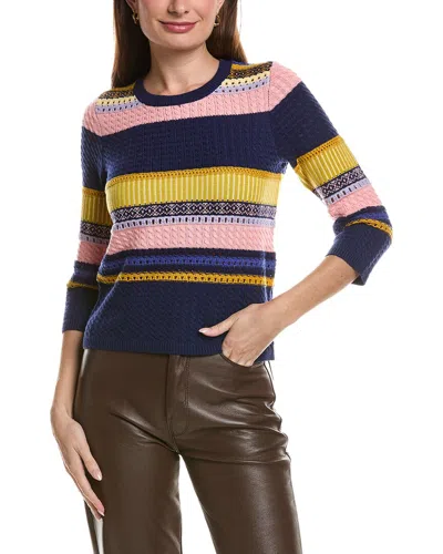 Tyler Boe Tyler Böe Georgie Wool-blend Top In Multi